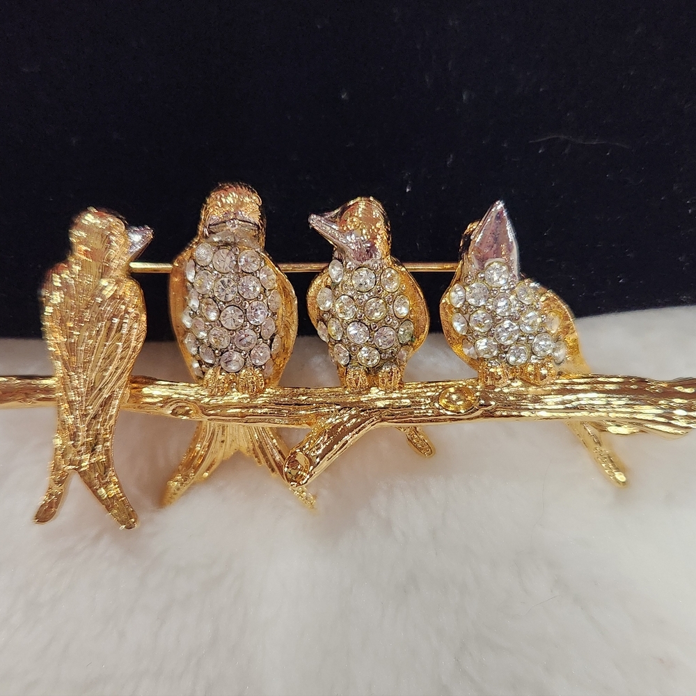 Joan Rivers Songbirds Vintage Brooch